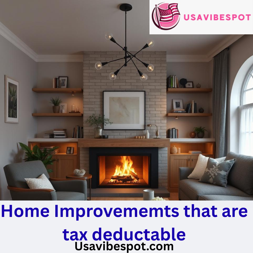 Home Improvements That Are Tax Deductible.