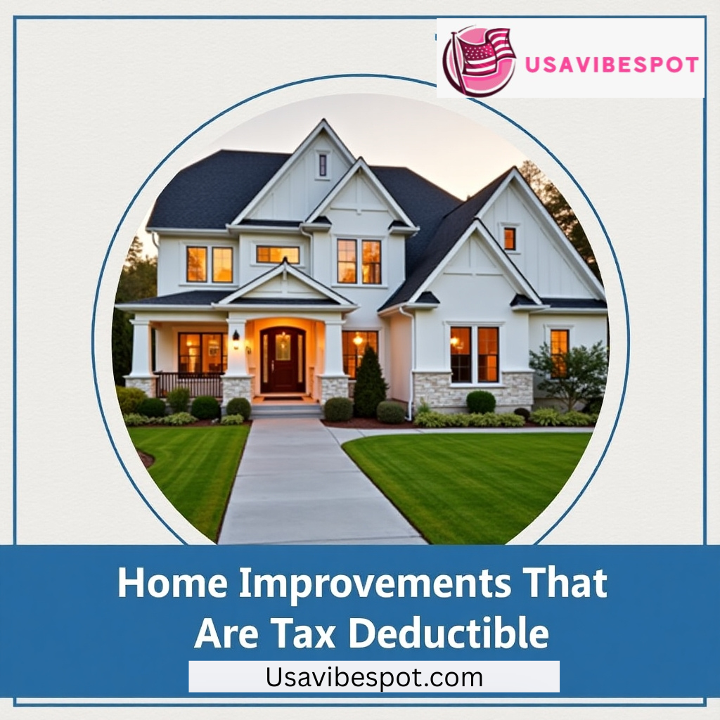 Home Improvements That Are Tax Deductible.